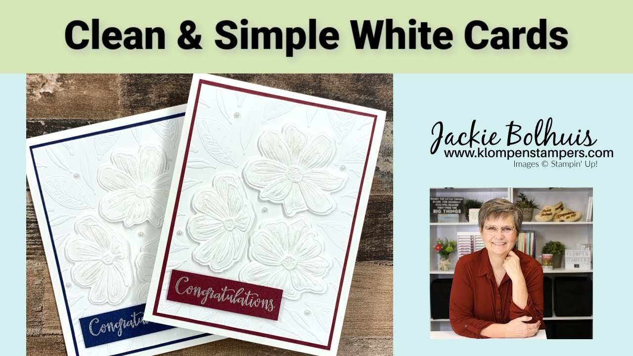White On White Card Making! The WOW Look Of Dies + Embossing Folders