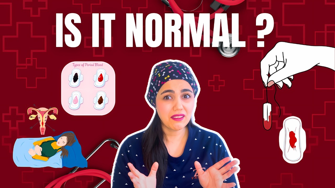 Different Types of Period Blood Explained 🩸| What Your Menstrual Blood Color Means