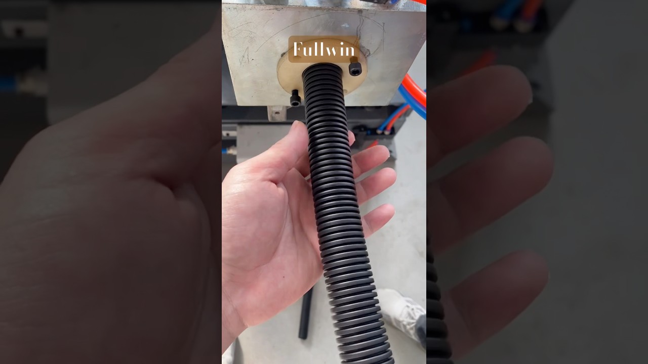 PE Single Wall Electric Conduit Corrugated Pipe Making Machine for Moldova. #extruder #plastic #PE