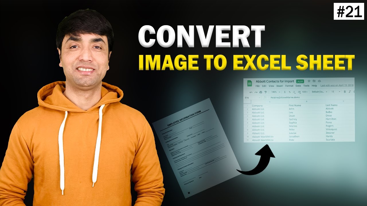 Convert Image to Excel Sheet |Excel App Trick to Convert any image to Excel Data Sheet