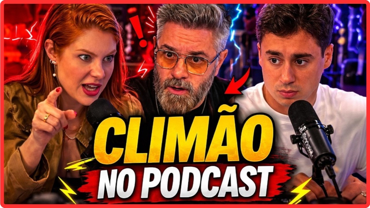 CLIM&Atilde;O NO PODCAST! VILELA DEFENDE PAULO FREIRE E ANA CAMPAGNOLO E NIKOLAS FERREIRA RESPONDEM