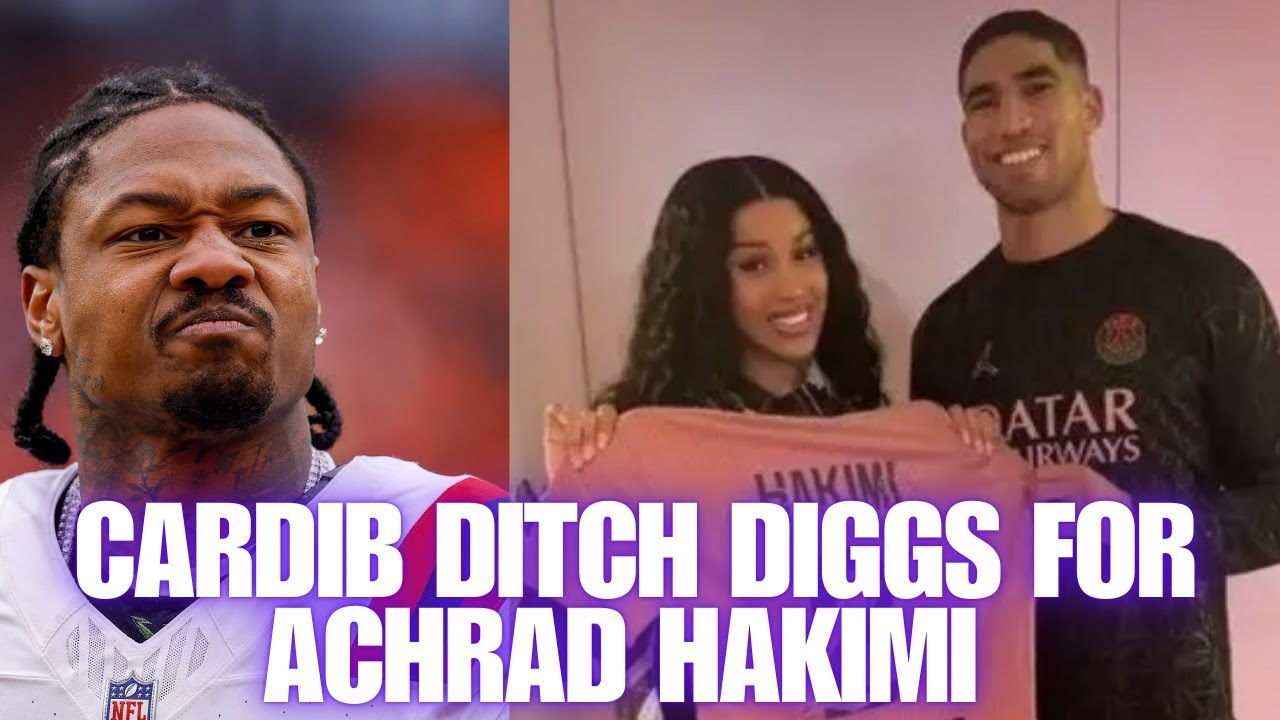 По сообщениям, CardiB сменил Стеффона Диггса на Ашрафа Хакими.