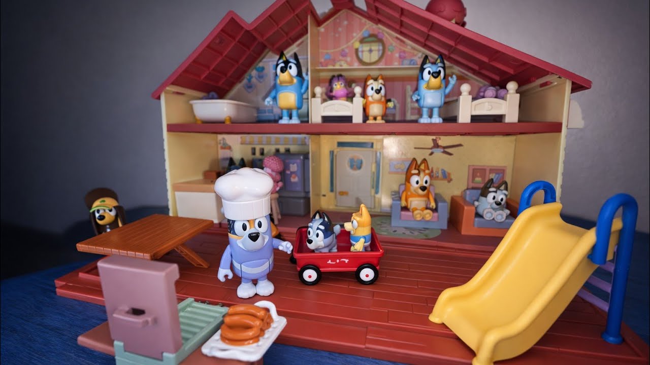 Bluey’s House Toy 🏡🐶✨ Fun Playtime with All Characters!