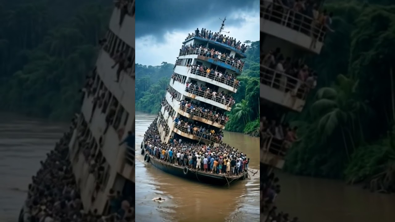 😱 OMG! Ship Overloaded with People Capsizes | Terrifying Boat Accident | River Travel Disaster 