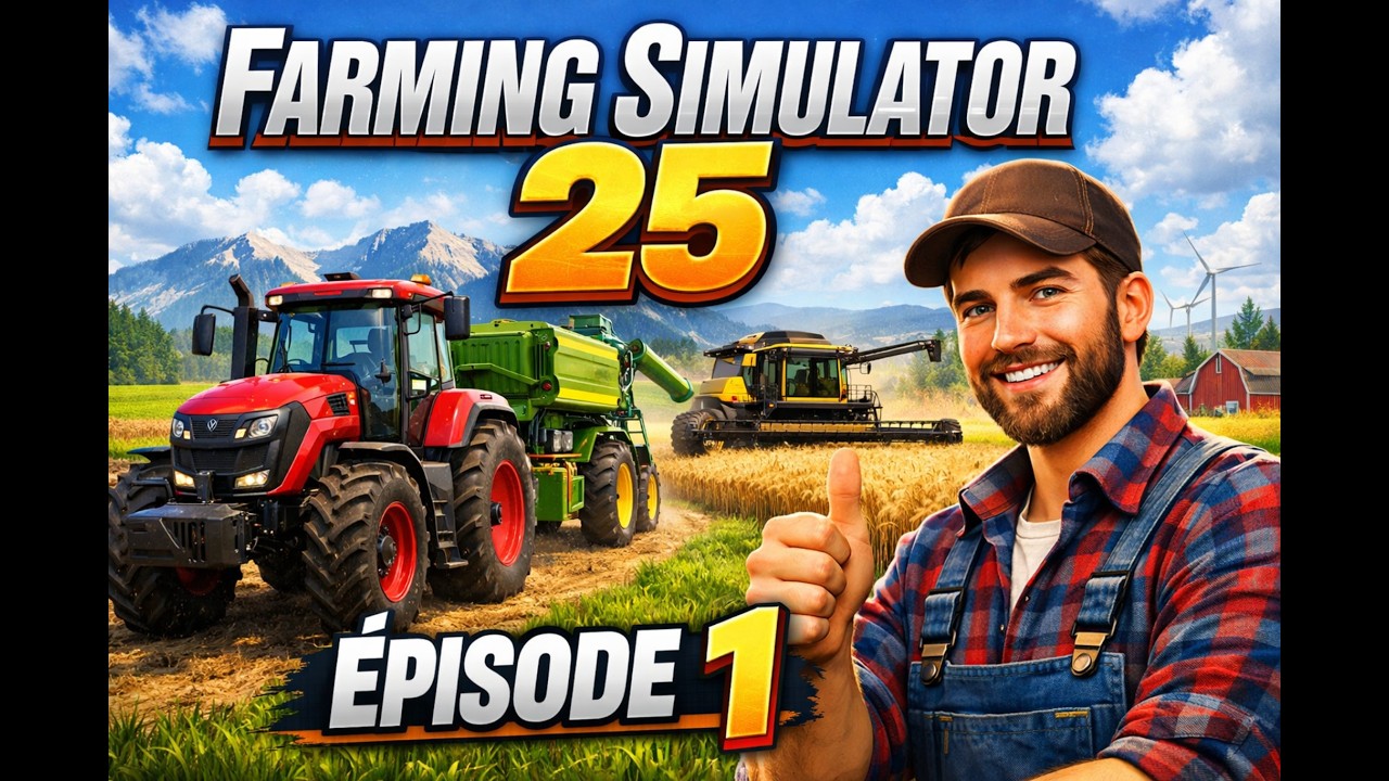 ⚠️ BIENVENU À LA FERME! 🚜 Épisode#1 FS25: on découvre les véhicules! 🚜