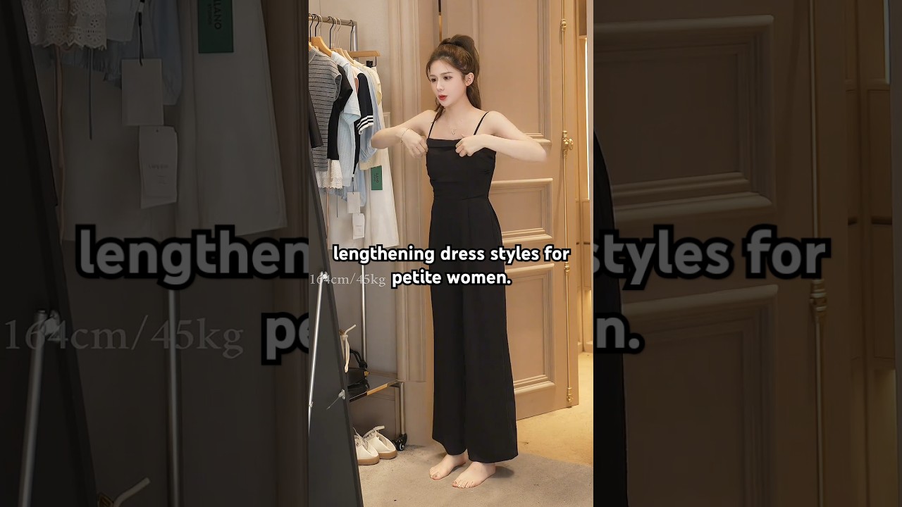 lengthening dress styles for petite women. 