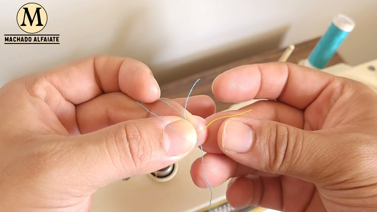 O jeito MAIS FÁCIL de trocar a linha da máquina, ASSIM PASSA DIRETO NA AGULHA!