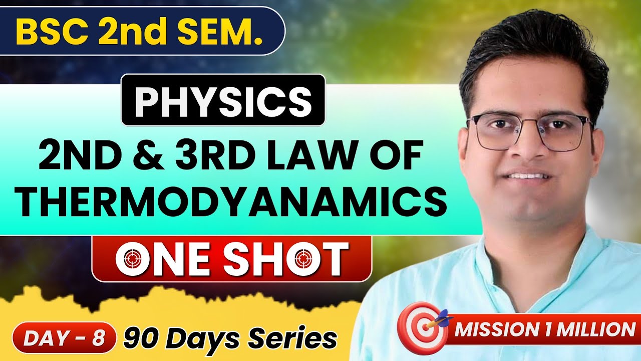 2nd & 3rd Law Of Thermodyanamics!B.Sc 2nd Semester Physics!One Shot!Day-8!Be DKDian