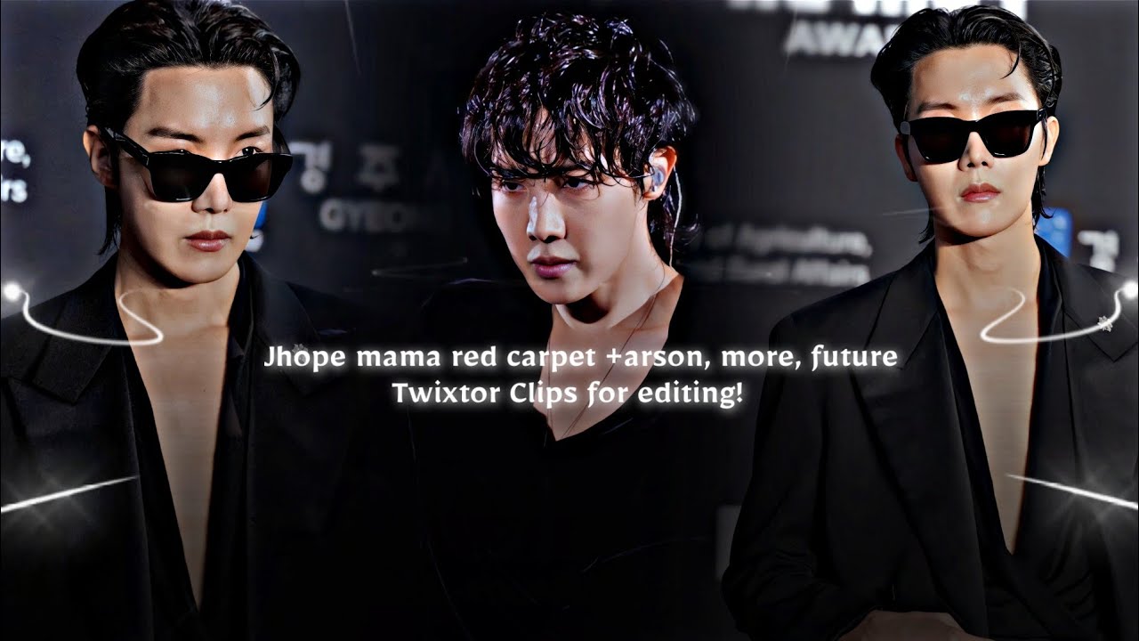 jhope mama red carpet + arson, more, future performances twixtor clips for edits