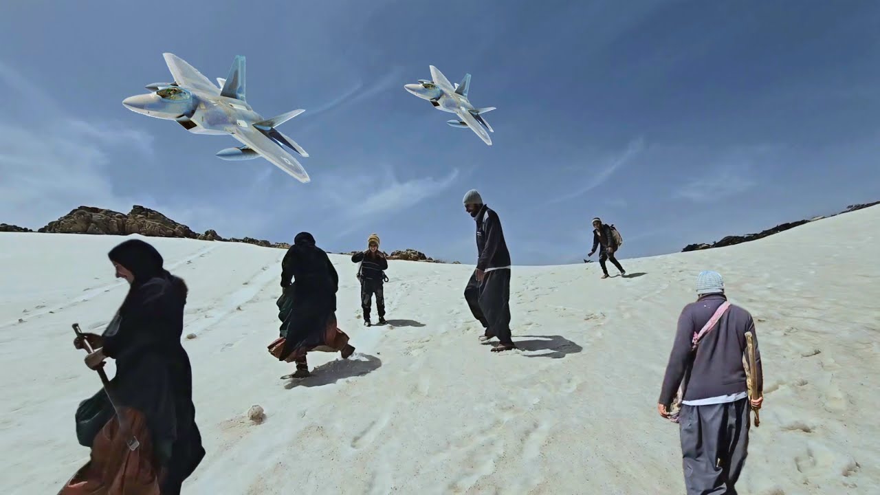 No one expected it; a happy day suddenly stopped at the sight of warplanes!