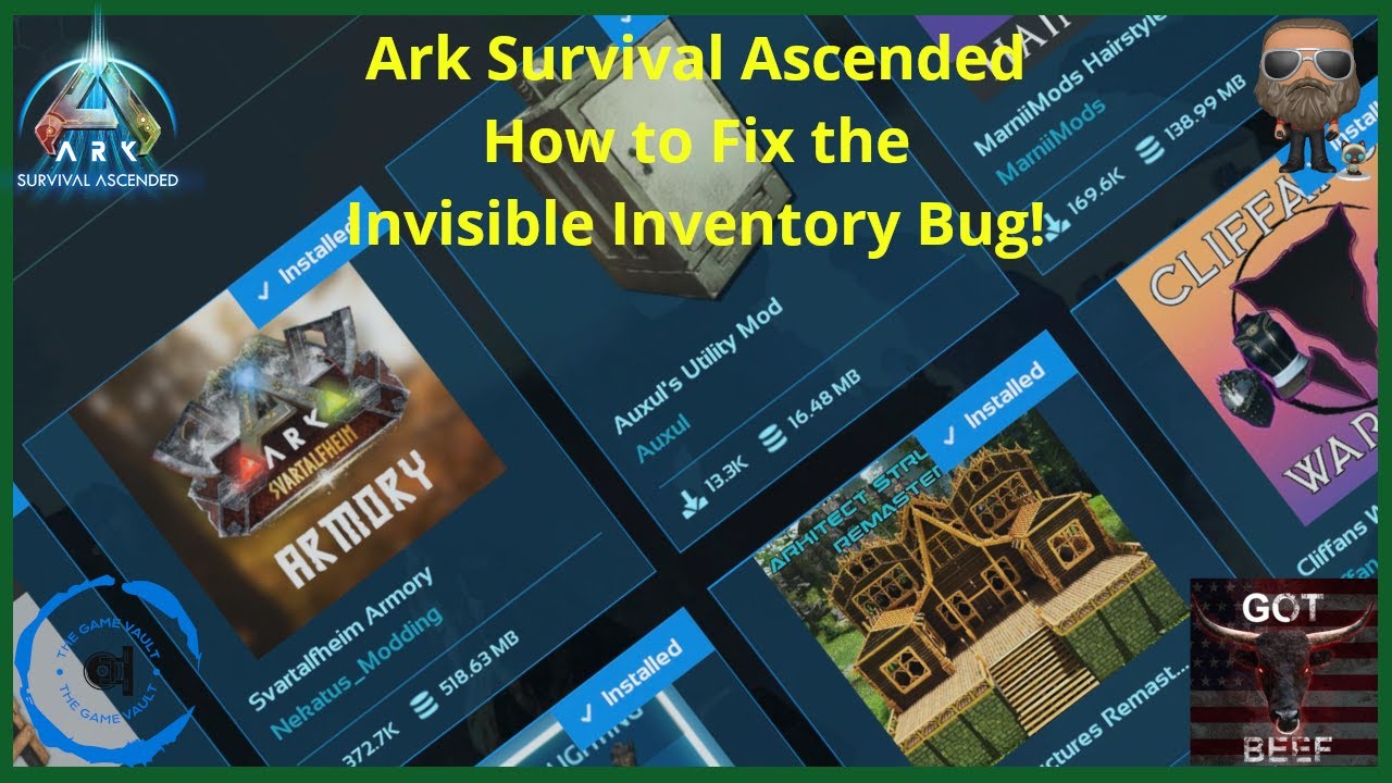 Ark Survival Ascended [PS5] How to Fix the Invisible Inventory Bug