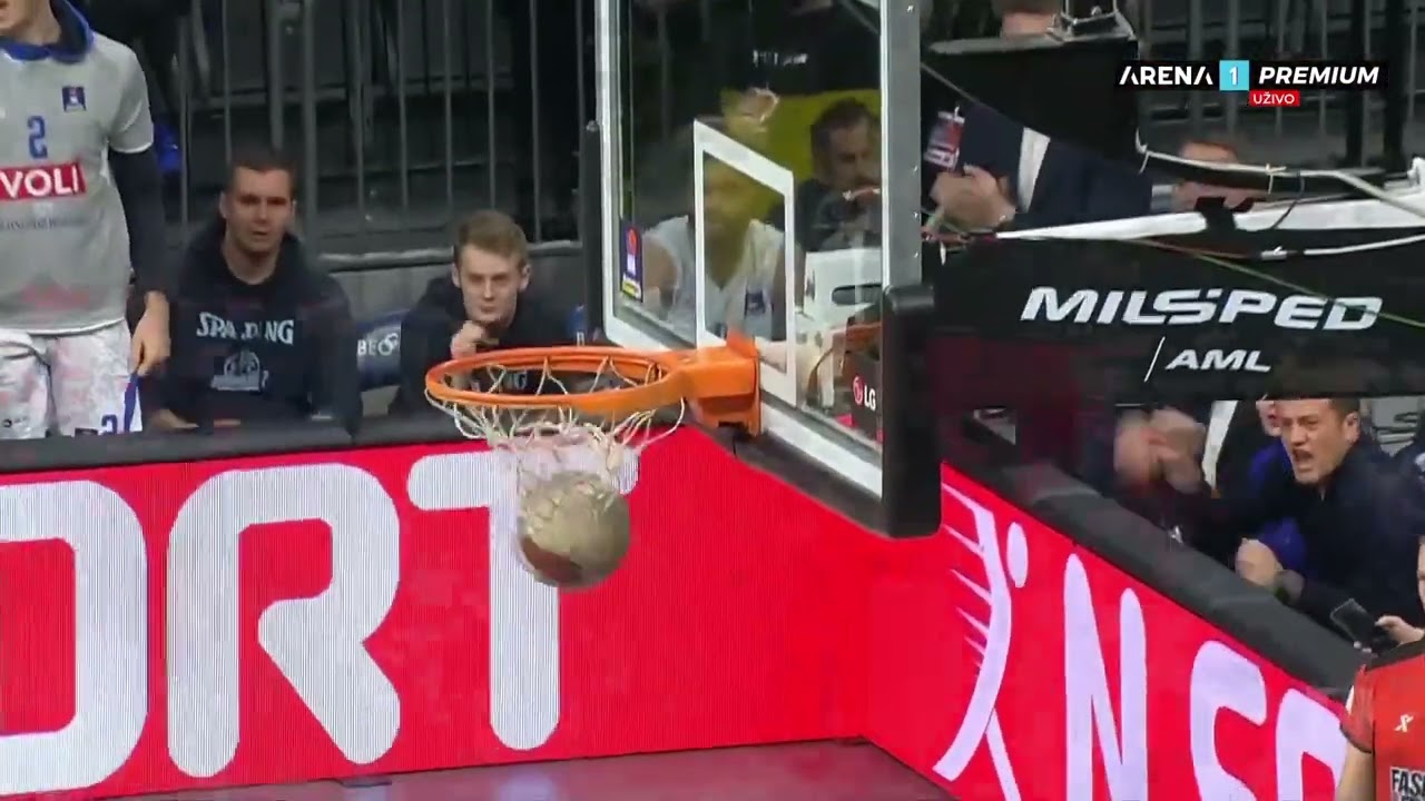 ADMIRALBET ABA LIGA (12. kolo): Partizan - Budućnost 90:97 / 15.12.2024.