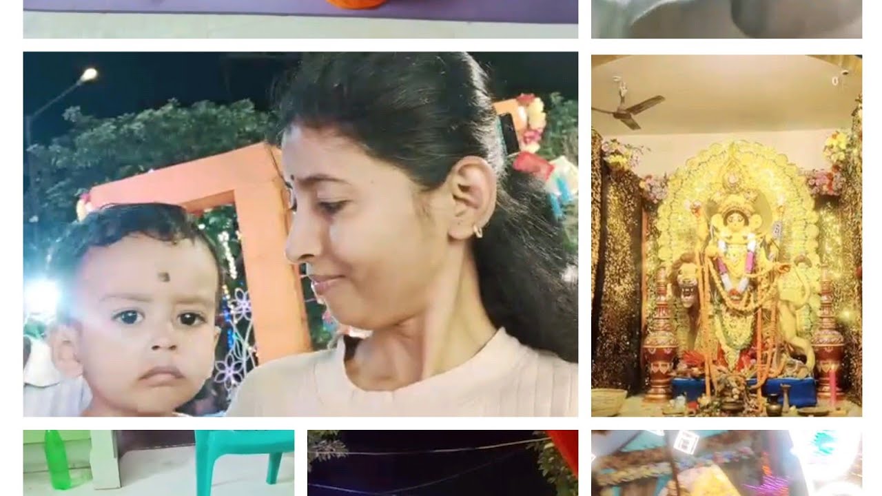 আজকে জগদ্ধাত্রী পূজার সুন্দর মুহুর্ত 🤗