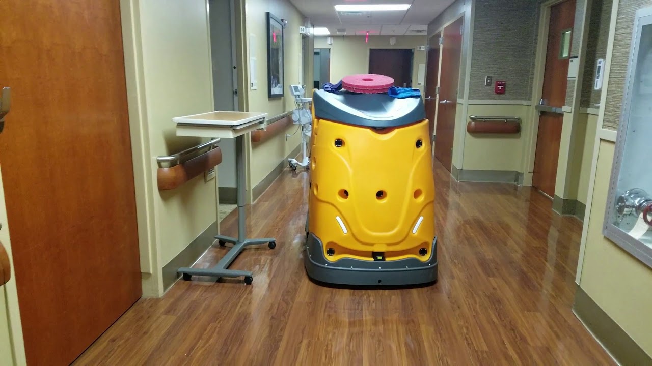 Commercial Floor Cleaning Robot in Hospital