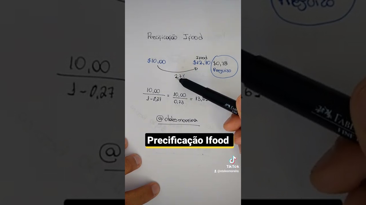 Pre&ccedil;o correto para Ifood #ifood #negocios #dicas #precificacao  #delivery