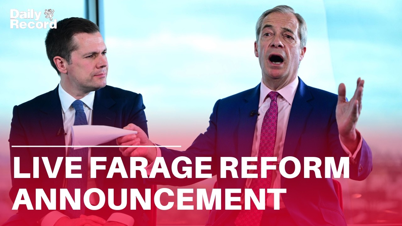 LIVE | Reform UK announcement with Nigel Farage & Robert Jenrick