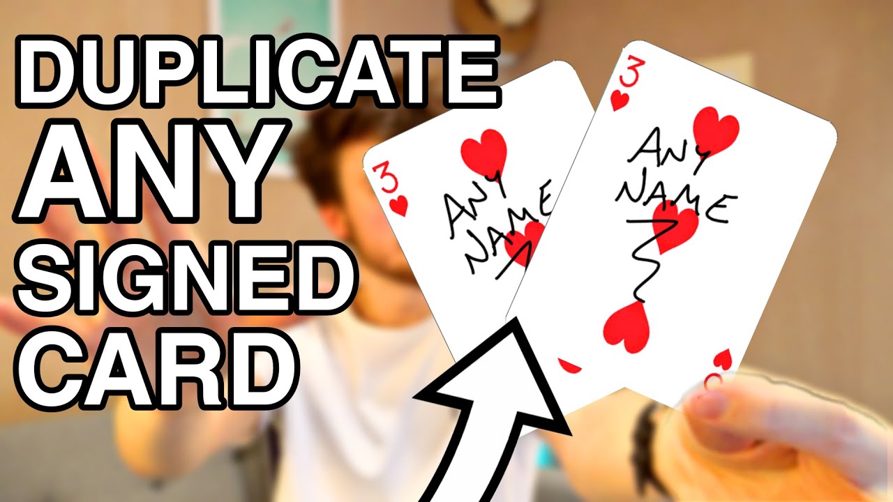 IMPROVED Signature Duplication! - Magic Tutorial
