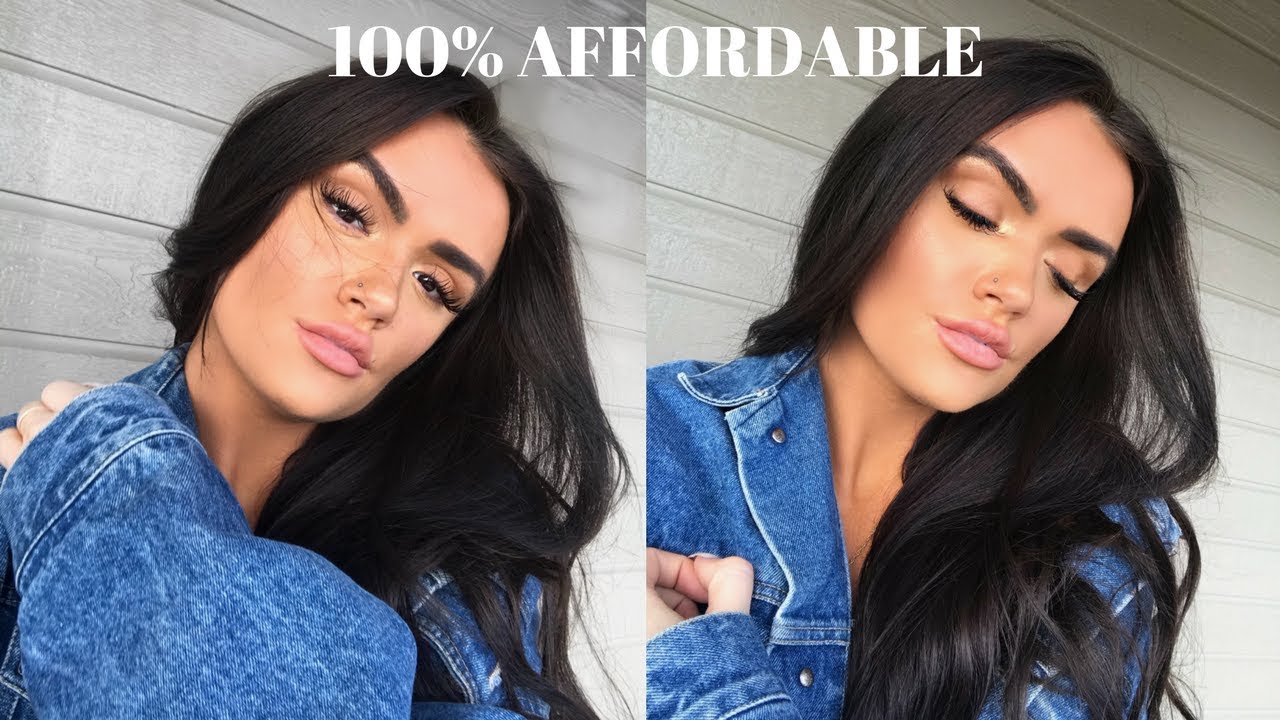 100% DRUGSTORE MAKEUP LOOK