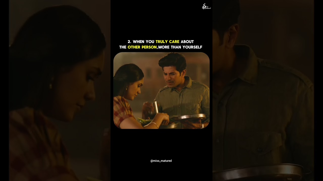 5 Signs of real love&hellip;. Watch till end! #missmaturedquotes #relationship #love #partner #lifepartner