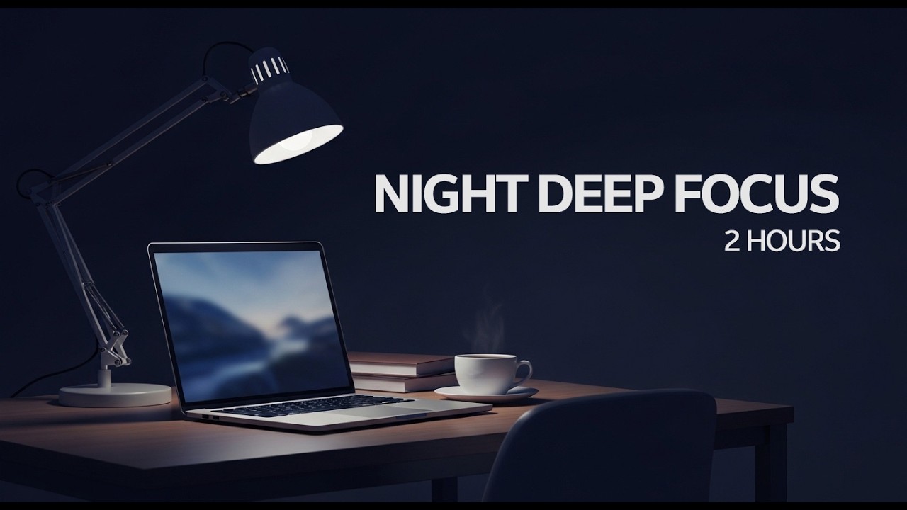 Night Deep Focus Music for Study & Work | 2 Hour Concentration