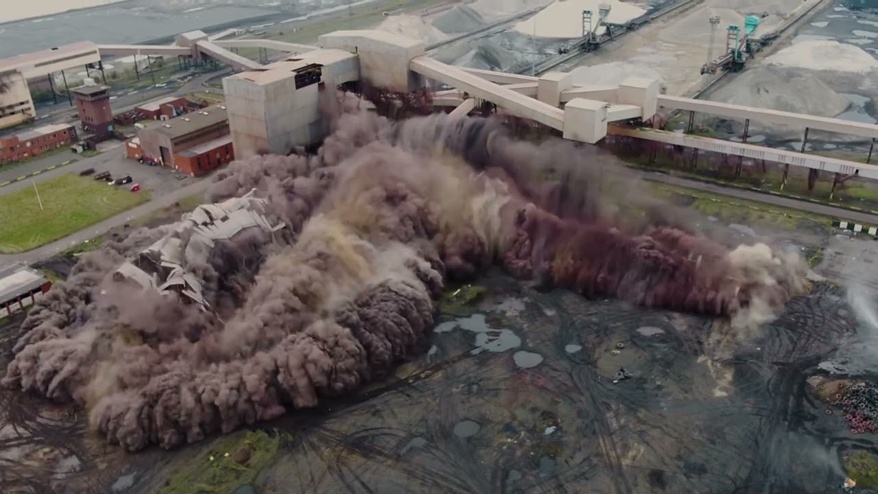 MGL Demolition - Explosive demolition of RMH, Teesworks