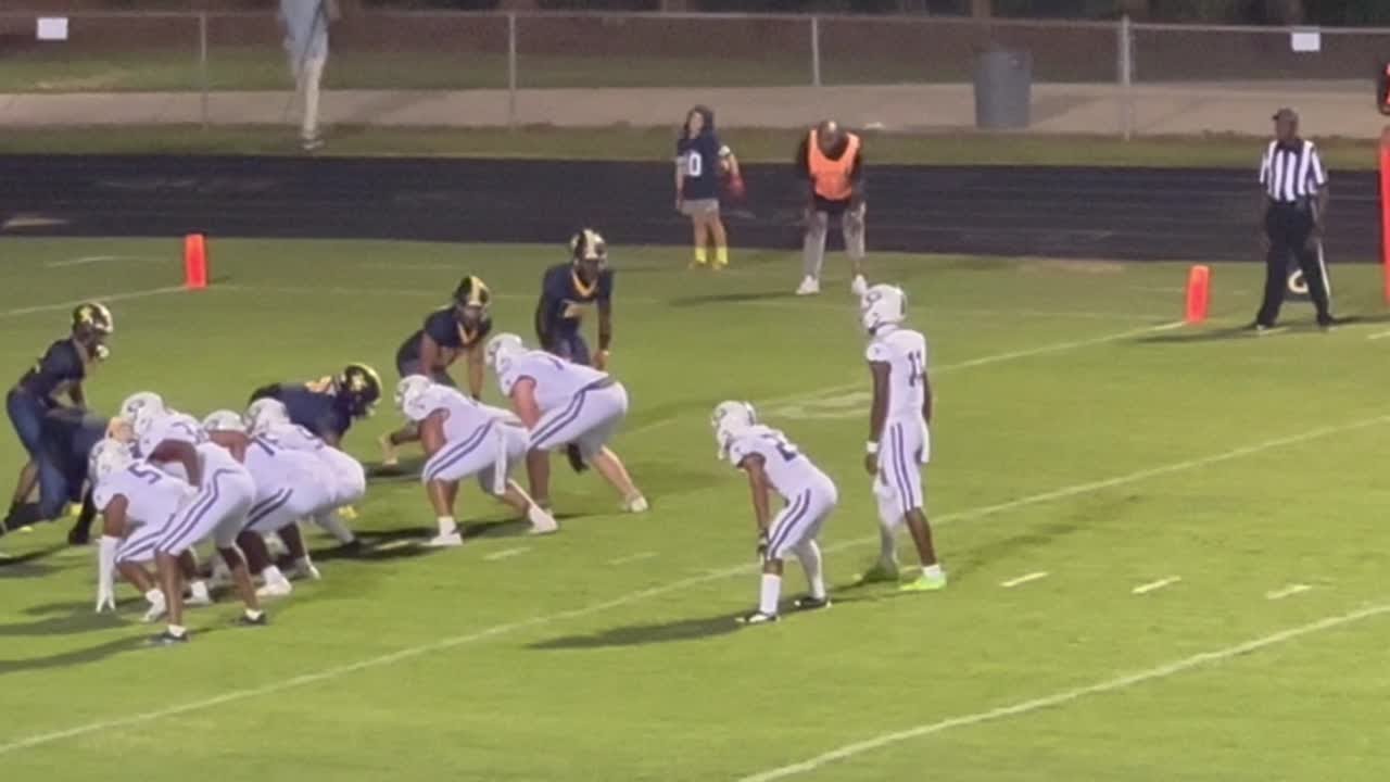 8:50 p.m. - Faison Brandon scores his second touchdown of the night and gives Grimsley a 14-7 lead