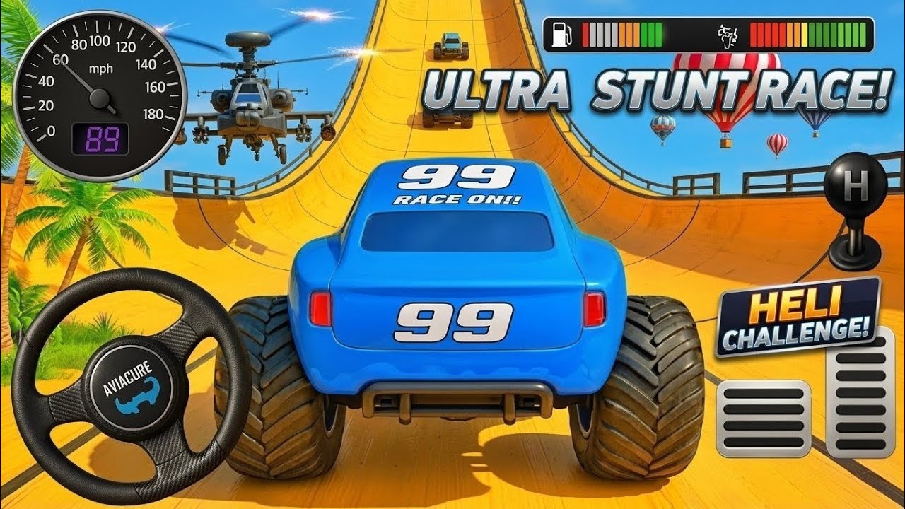 Impossible 🏂 Mega Ramp Race 3D Challenge – GT Formula Car Stunt Master Simulator – Android Game 🚘