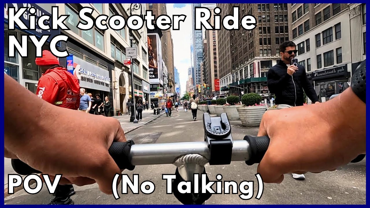 Kick Scooter Ride in NYC | No Talking POV