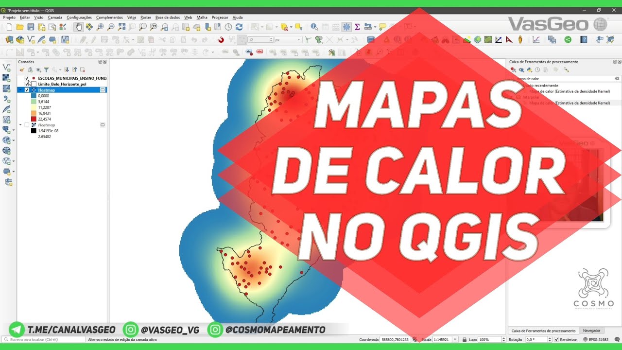 Como Gerar Mapas de Calor (Kernel) no QGIS | Tutorial