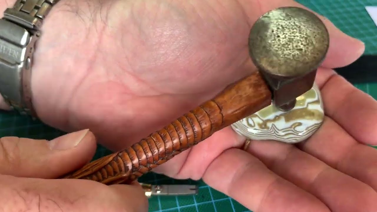 Quench method for making fused glass puddles or pebbles.