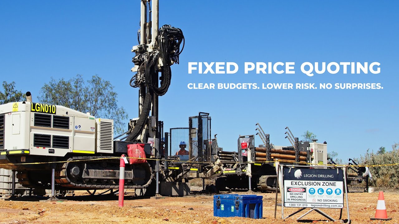 Fixed Price Drilling Rates - Legion Drilling Australia