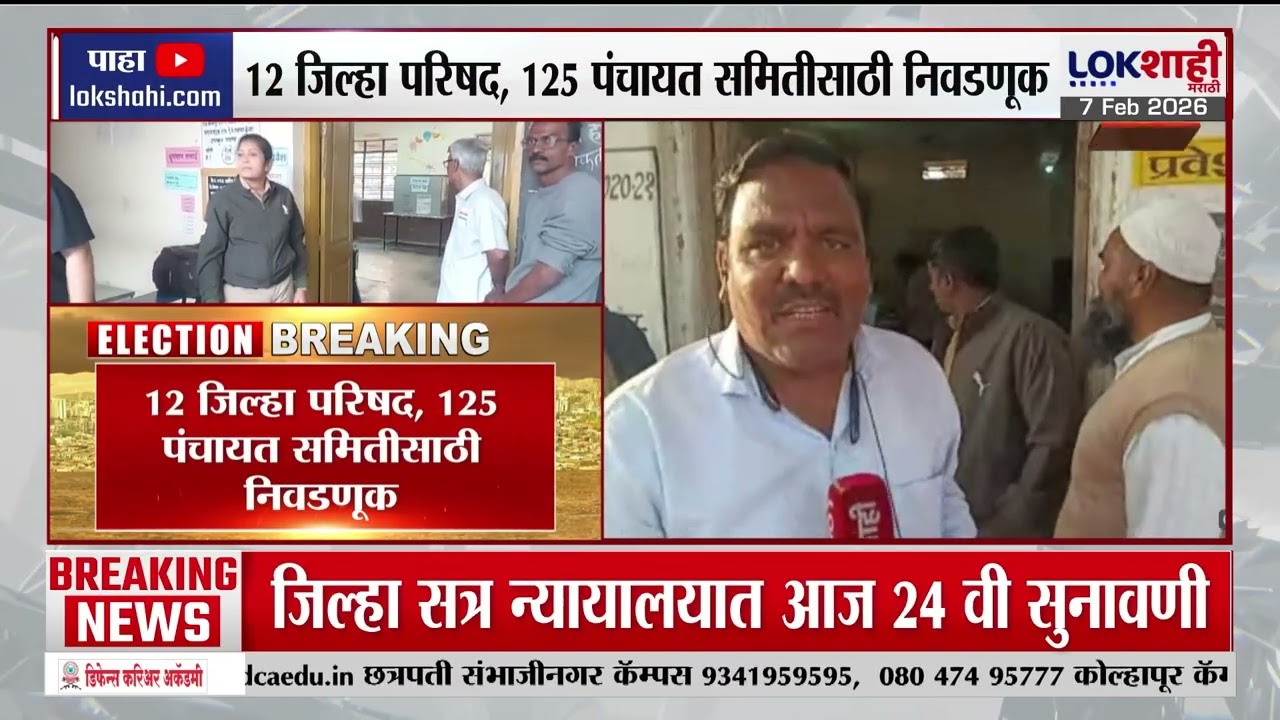 Zilla Parishad Election Voting | 12 जिल्हा परिषद, 125 पंचायत समितीसाठी निवडणूक, कडक बंदोबस्त तैनात