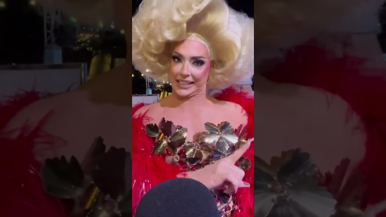 Alyssa Edwards & Frankie Grande at Outloud Slay Ride Kick off 