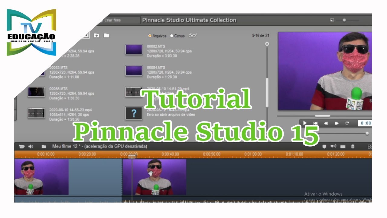 Edição Básica | Pinnacle Studio 15 | Tv Educação