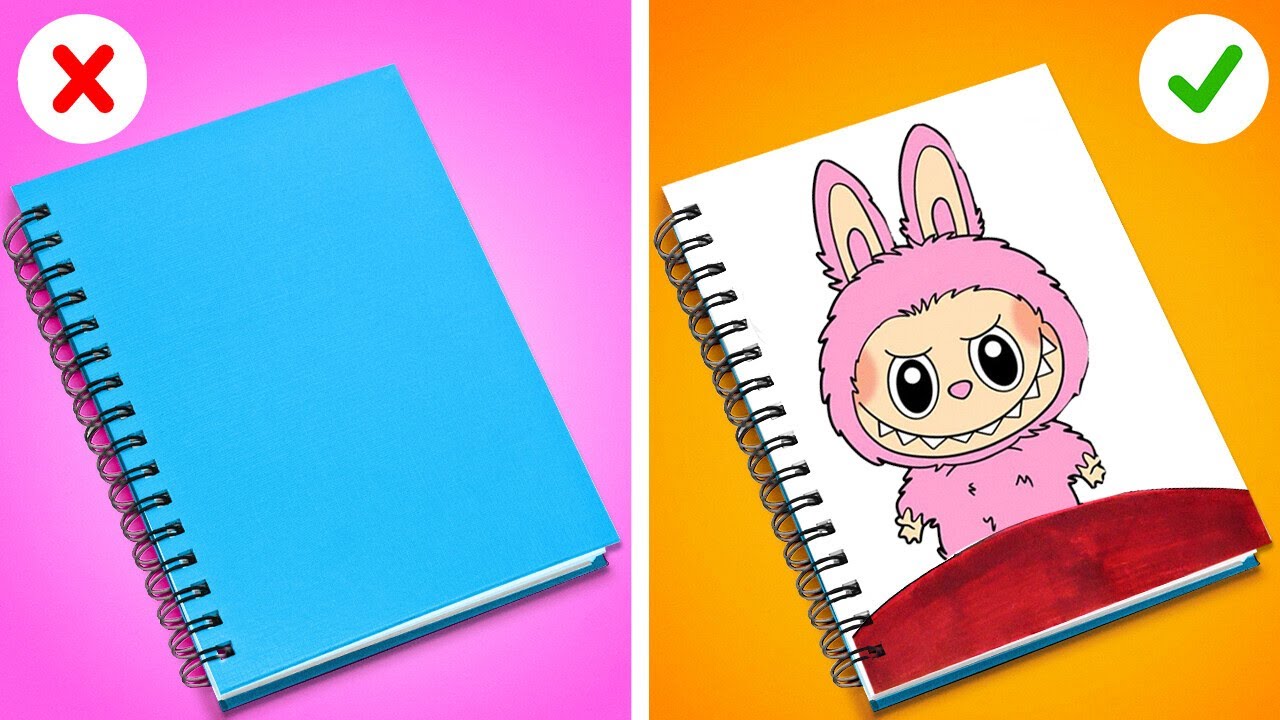 🎨📚 創造的な学校ハック、あなたがぜひ試すべきです！😱 天才的なクラスのトリックと楽しいDIYのアイデア