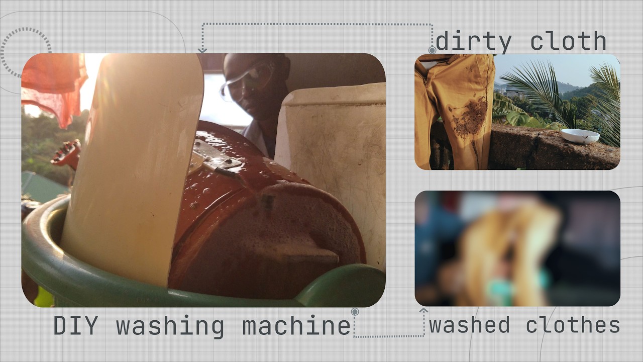 Can a DIY washing machine clean clothes (heavily soiled clothes)