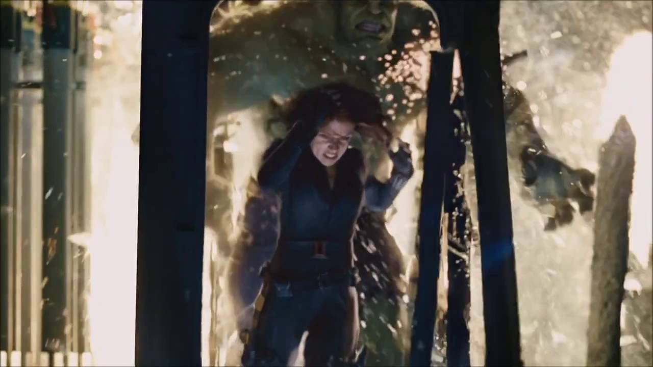 The Avengers fight: Black Widow Vs The Hulk Vs Hawkeye