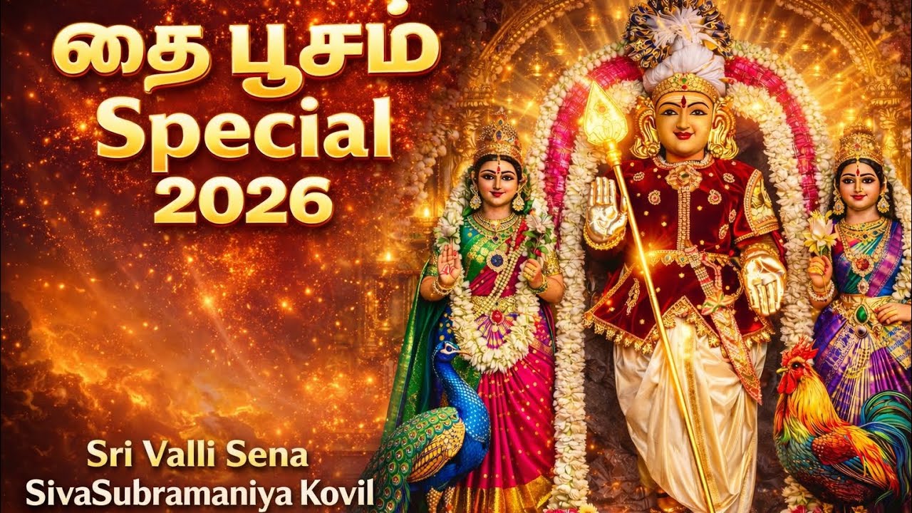 2026 தை பூசம் |கந்தன் அருள் பெறும் நாள் 🔱Sivasubramaniya Kovil |Near SBI Bank Poombukar Nagar Che-99