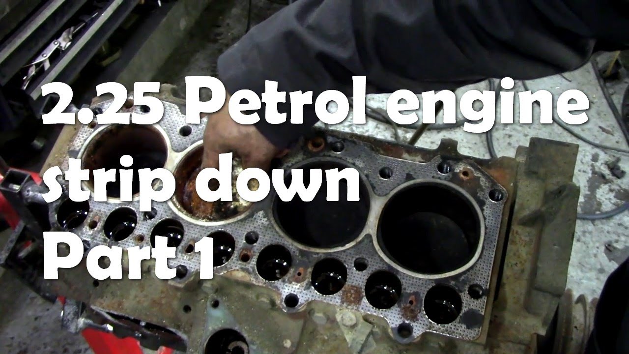 2 25 Petrol engine strip down.   Part 1
