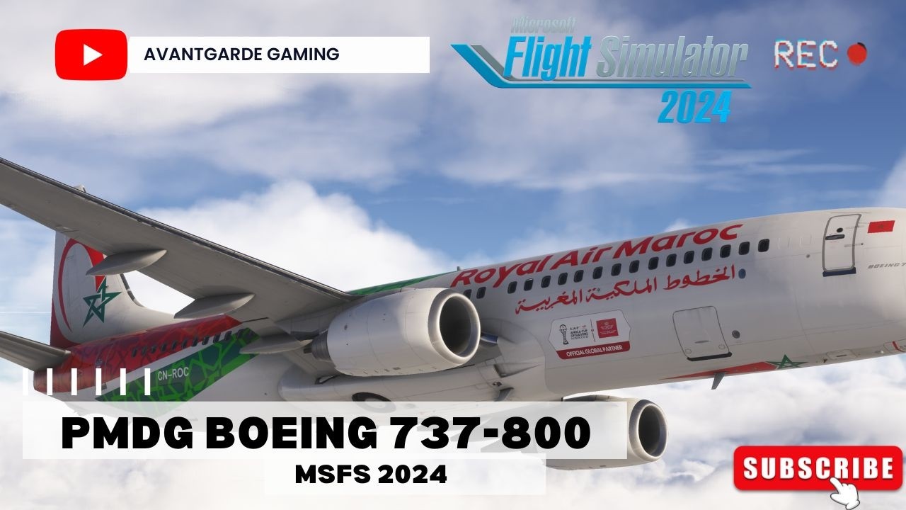 Sunset Arrival into Casablanca | Say Intentions Full Crew Ops | Paris Orly to CMN | PMDG 737-800 