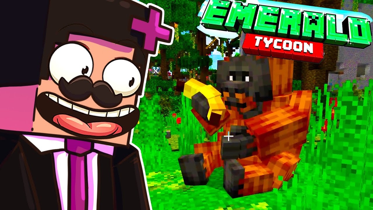 ZNALEŹLIŚMY PRZYJACIELA MAŁPE! w Minecraft Emerald Tycoon w/ @GilathissNew
