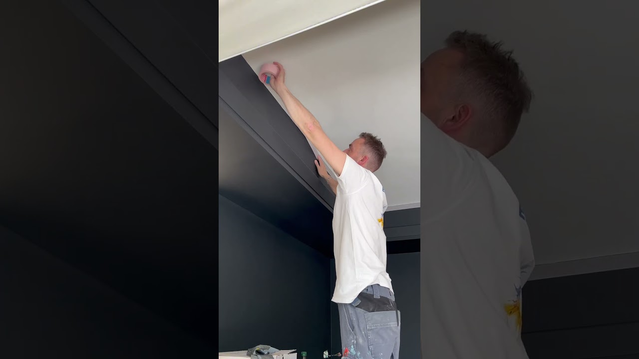 Comment faire une Finition parfaite entre 2 couleur en peinture #peinture #finition #peintre