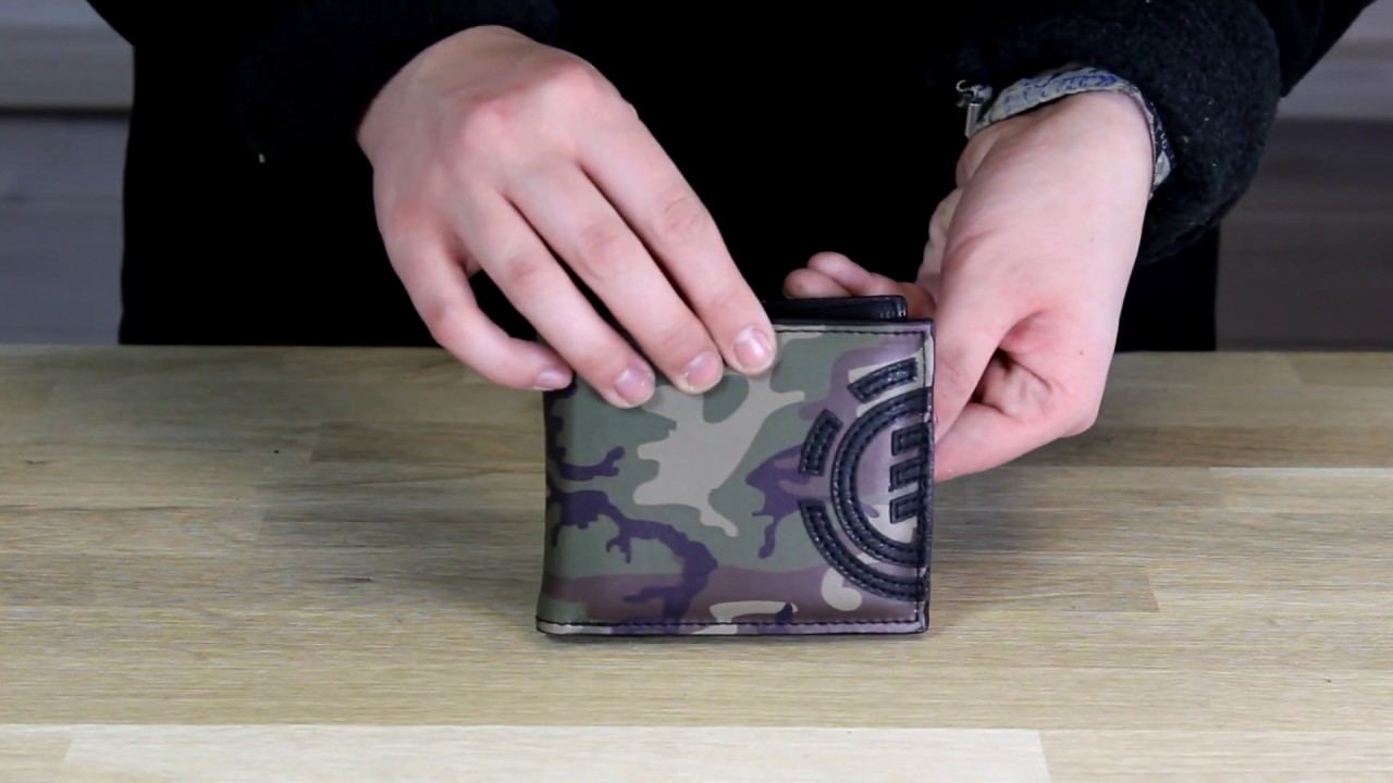 Element Daily Wallet Faux Leather Wallet in Camo
