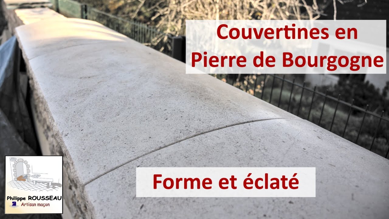Couvertine en Pierre de Bourgogne - Forme et Eclaté