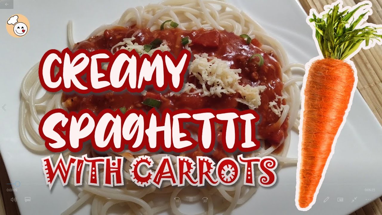 CREAMY SPAGHETTI WITH CARROTS  | HOW TO COOK YUMMY CREAMY SPAGHETTI WITH CARROTS | SARAP CUISINE