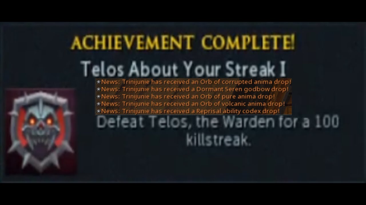 100 Telos Killstreak | Master Achievement