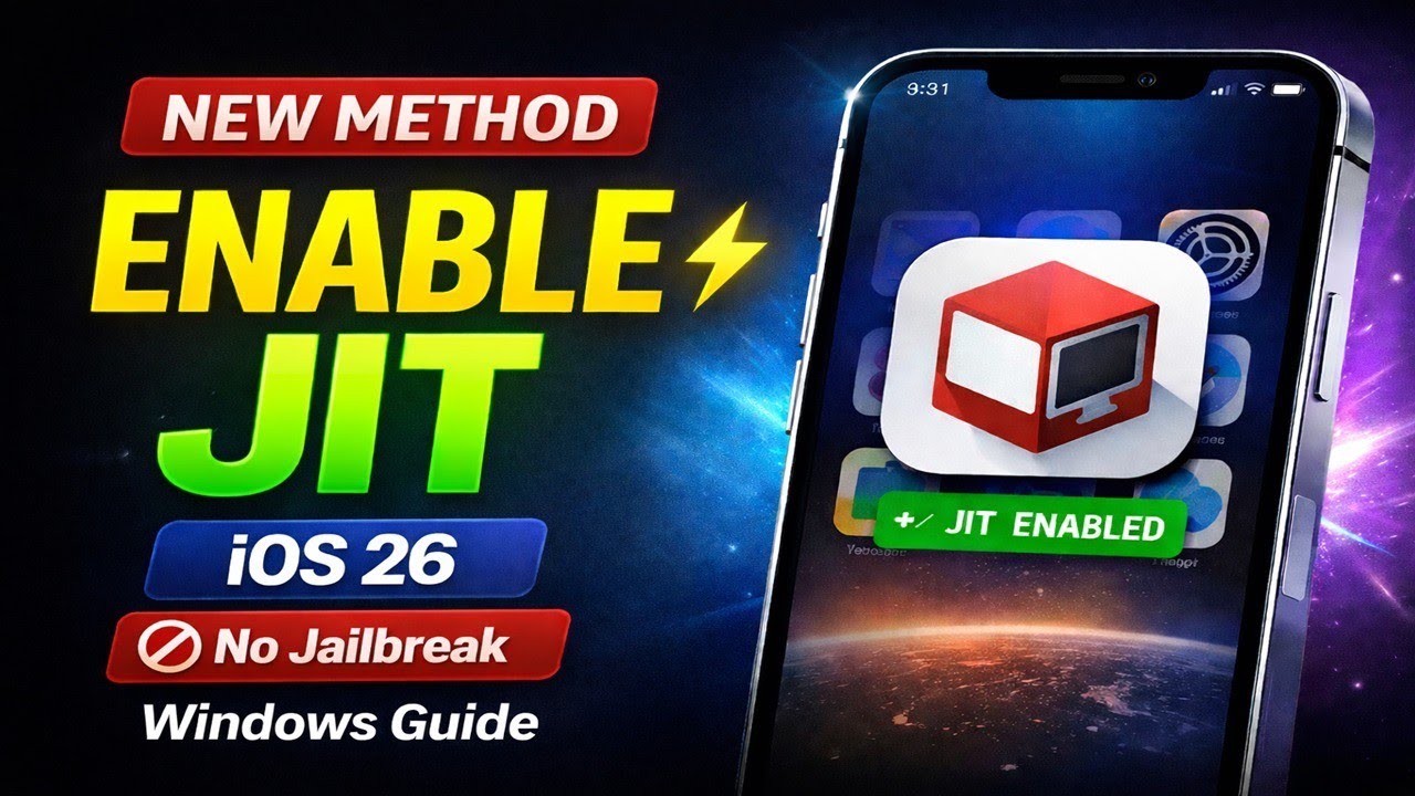 [NEW] Enable JIT on iOS 26 & Older | No Jailbreak | StikDebug iOS 26 | Windows Full Guide
