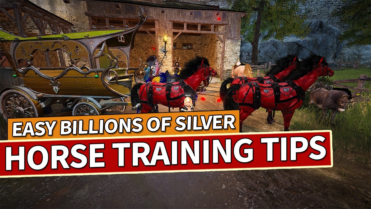 Earn Billions of Silver by Horse Training Guide in Black Desert
