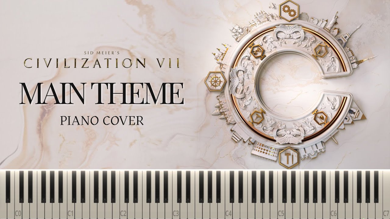 Civilization 7 - Main Theme - Live Gloriously - Epic Synthesia Piano Cover