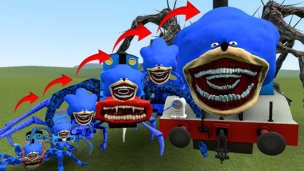 NEW UPGRADED EVOLUTION ALL NEW SONIC THOMAS THE TRAIN & FRIEND In Garry's Mod!